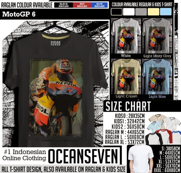 Kaos Balap Motor MotoGP 6 Casey Stoner