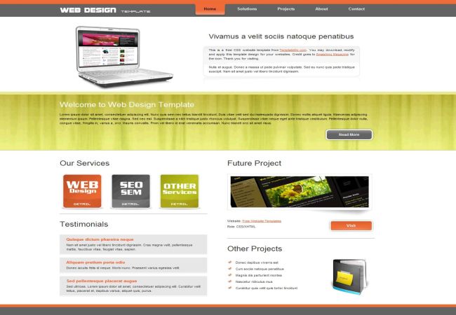 Web Designing Projects Using Html Free