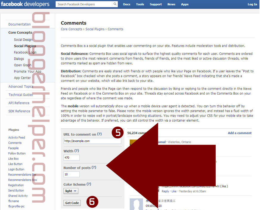 facebook social plugins comment, tutorial memasang facebook comment dalam blogger