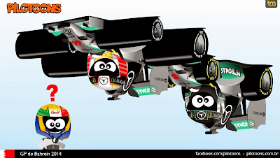 Эстебан Гутьеррес в другом измерении - комикс pilotoons по Гран-при Бахрейна 2014
