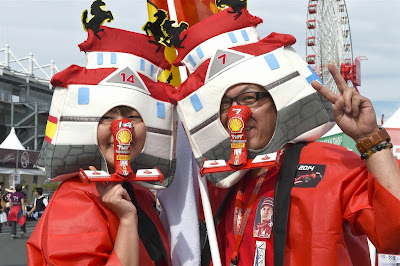 носатые болельщики Ferrari на Гран-при Японии 2014