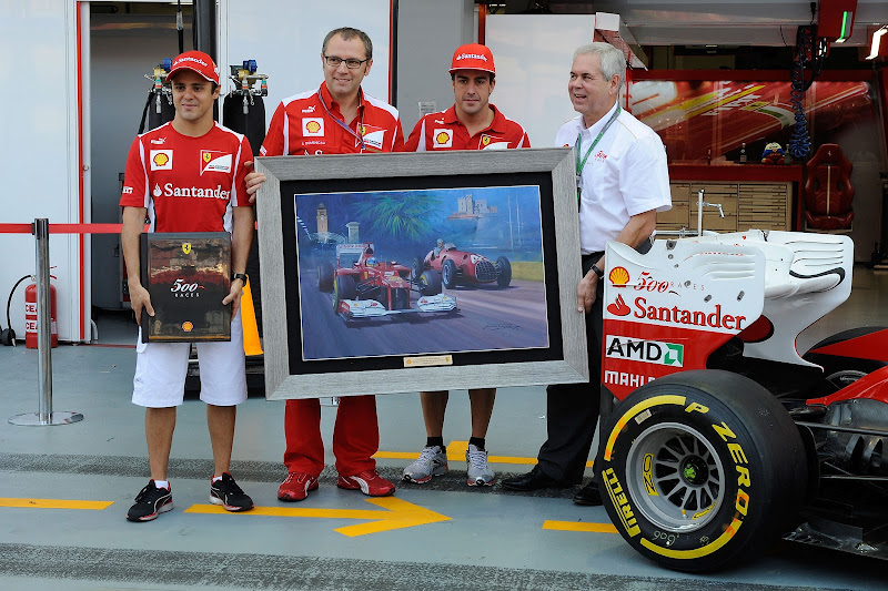 500 гонок Ferrari и Shell на Гран-при Сингапура 2012