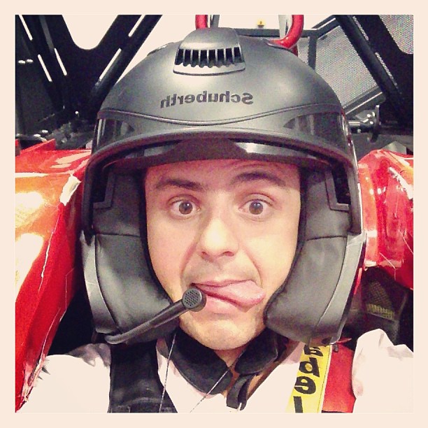 Фелипе Масса работает на симуляторе Ferrari - февраль 2013