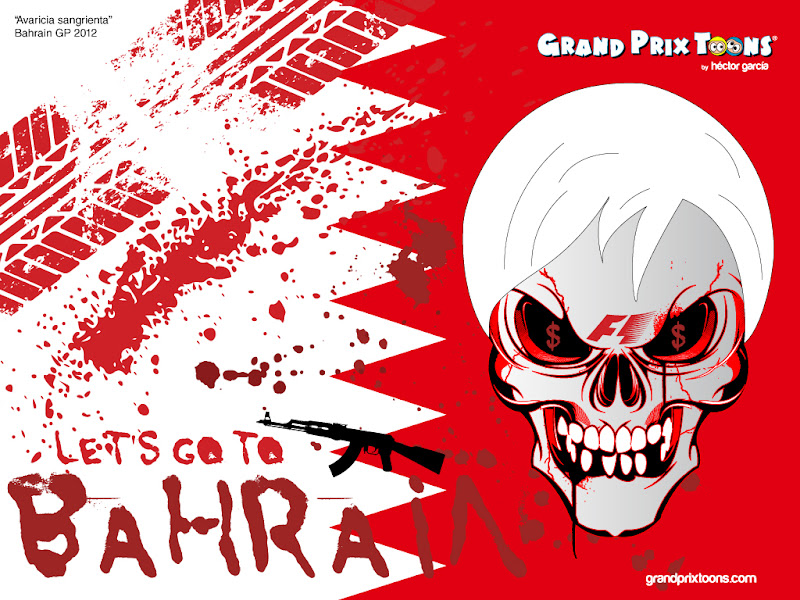 Берни Экклстоун зовет на Гран-при Бахрейна 2012 - комикс Grand Prix Toons