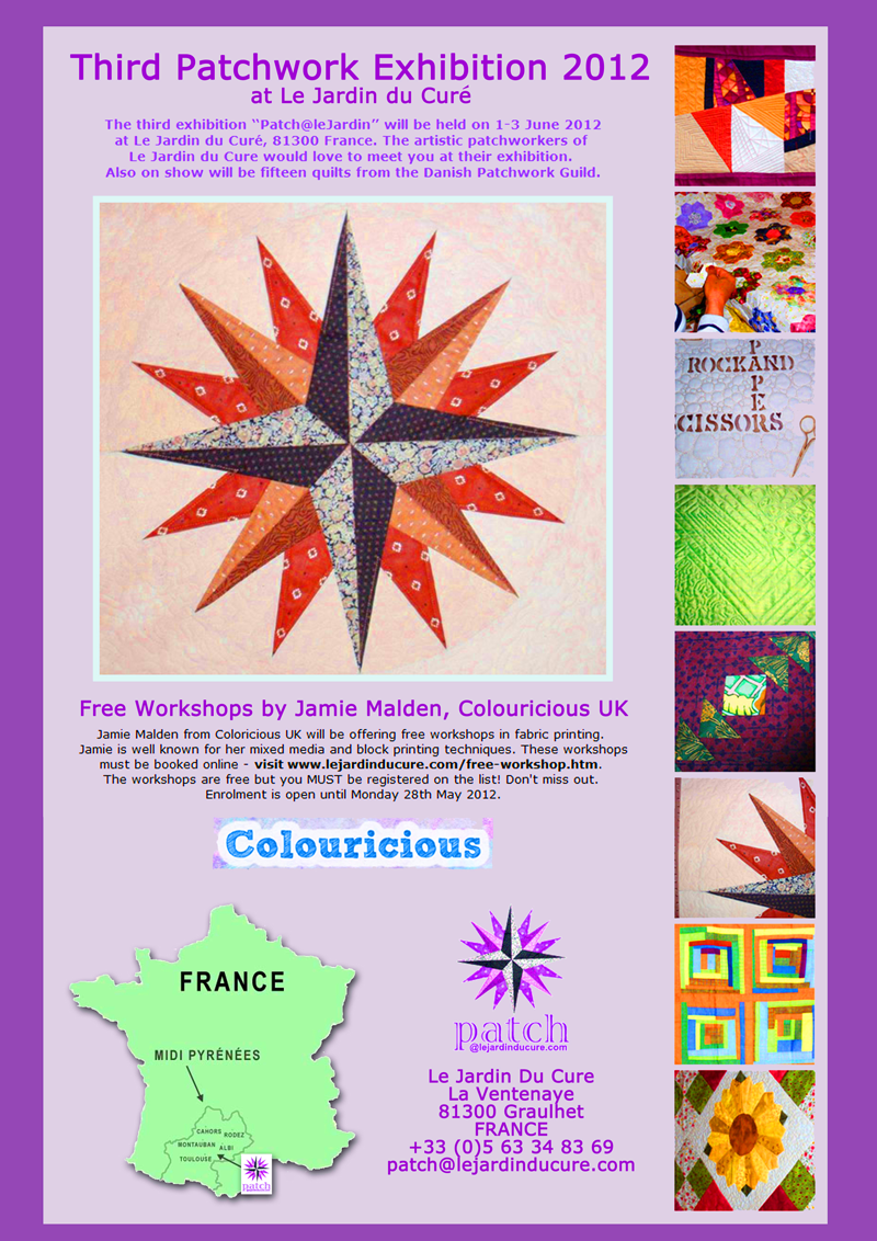 Patchwork show in France - textile art