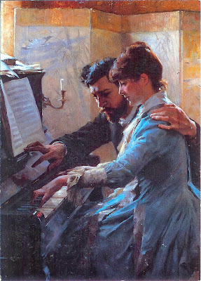 Albert Edelfelt - At the Piano
