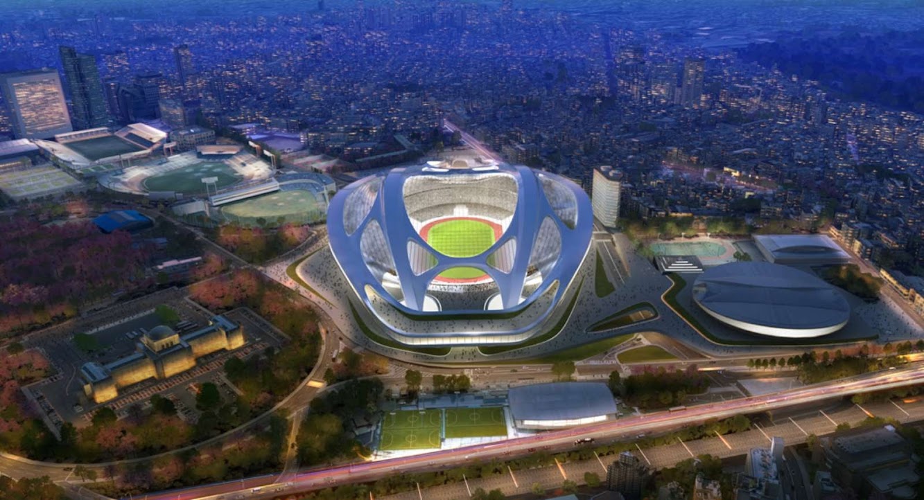 Tokyo, Giappone: New National Stadium by Zaha Hadid