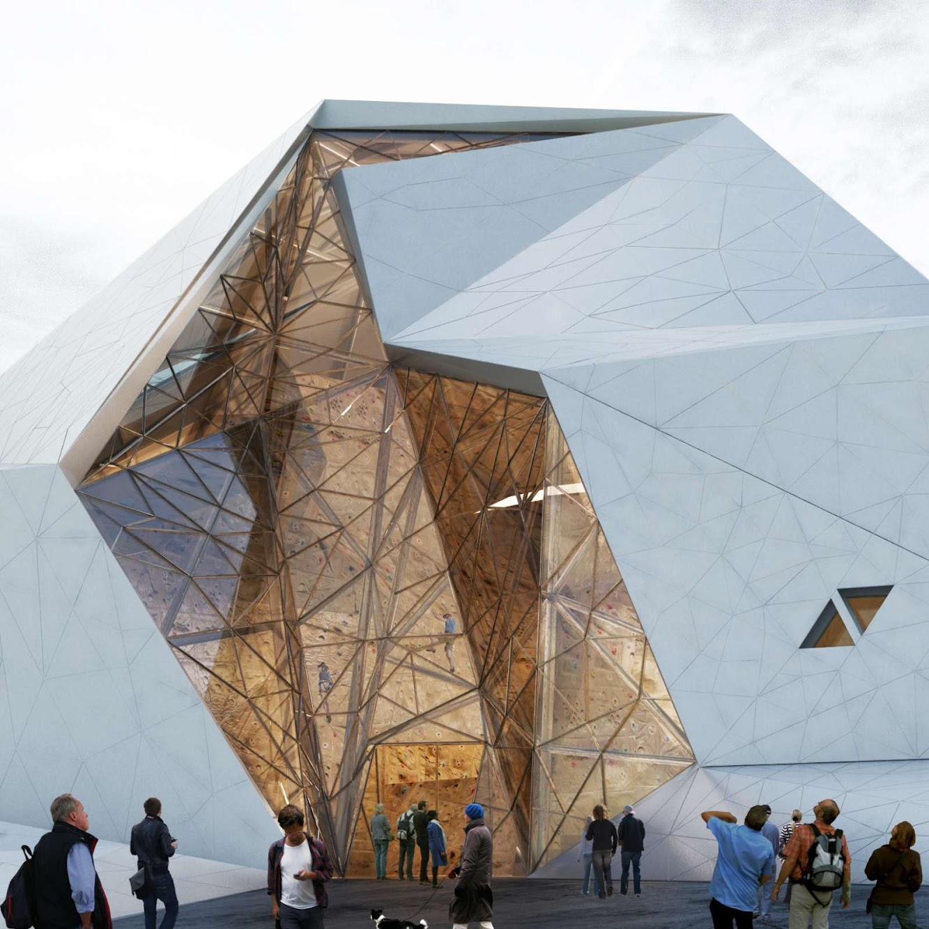 Polour, Iran: Polour Rock Climbing Hall by New Wave Architecture