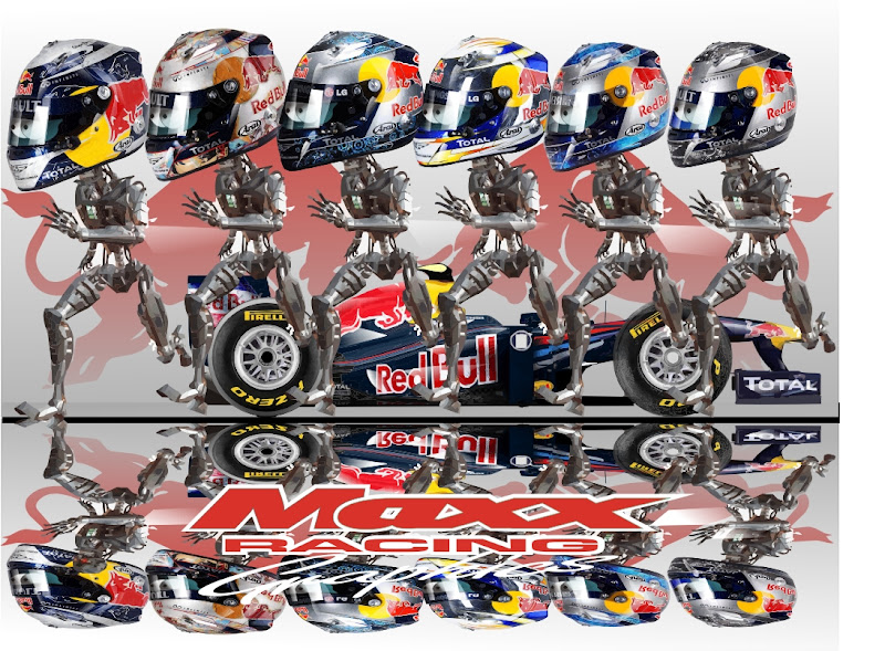 робот Себастьян Феттель на Red Bull побеждает в Валенсии Гран-при Европы 2011 Maxx Racing