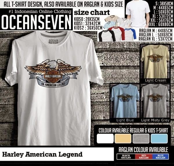 Kaos Motor Harley American Legend