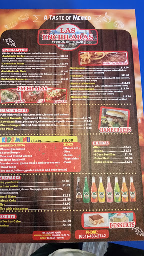 Mexican Restaurant «Las Enchiladas Restaurant», reviews and photos, 18500 Pilot Knob Rd a, Farmington, MN 55024, USA