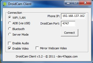 DroidCam Membuat Device Webcam Android untuk Video Call