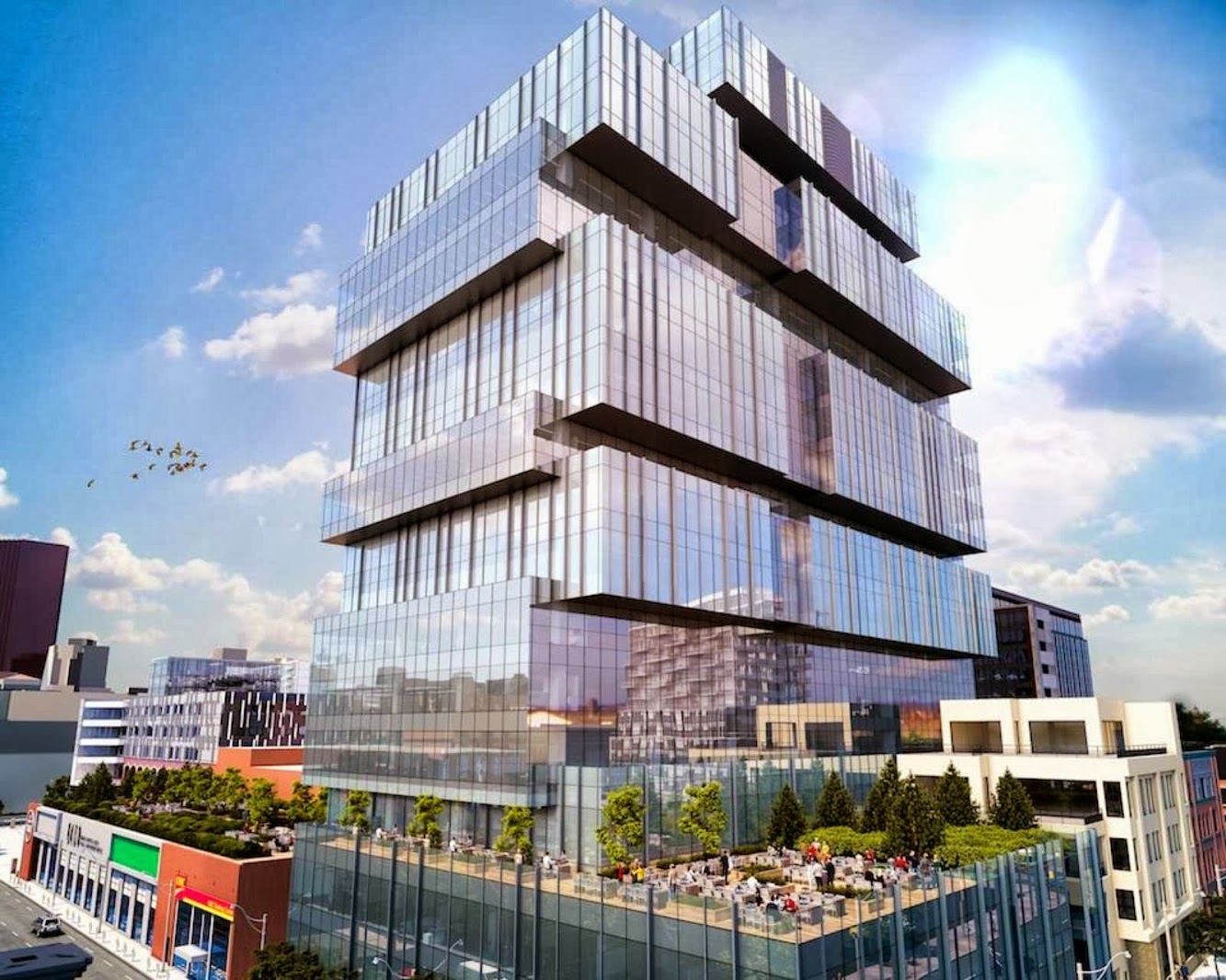 Globe and Mail Centre by Diamond Schmitt Architects