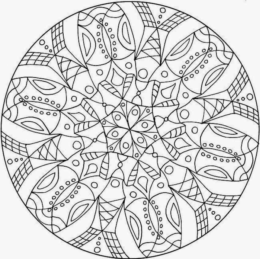 Kids-n-fun 36 coloring pages of Mandala Christmas