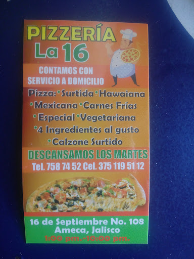 Pizzeria La 16, 46600, Calle 16 de Septiembre 104, Santa Cecilia, Ameca, Jal., México, Tienda de ultramarinos | JAL