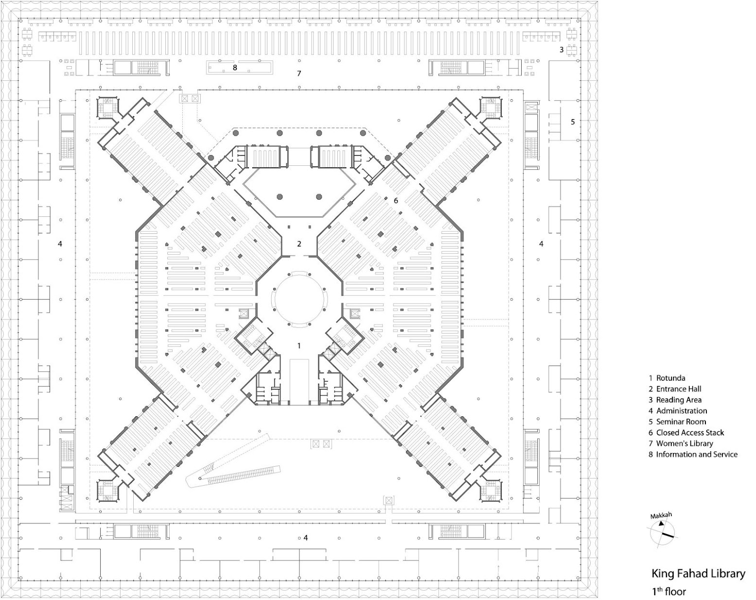 King Fahad National Library by Gerber Architekten