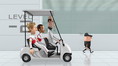 Льюис Хэмилтон и Дженсон Баттон - персонажи анимационных роликов команды McLaren