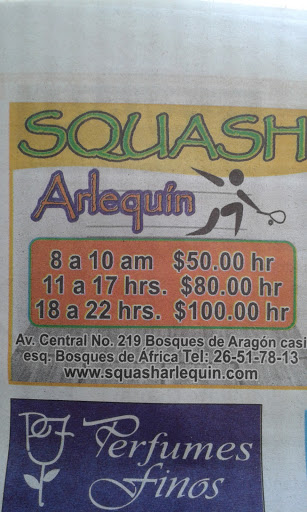 Squash Arlequin, Av. Central 219, Bosques de Aragon, 57170 Nezahualcóyotl, Méx., México, Pista de squash | EDOMEX