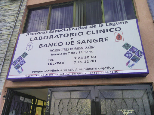 Laboratorio Clinico Y Banco De Sangre, Juárez 142, Zona Centro, 35000 Gómez Palacio, Dgo., México, Banco de sangre | DGO