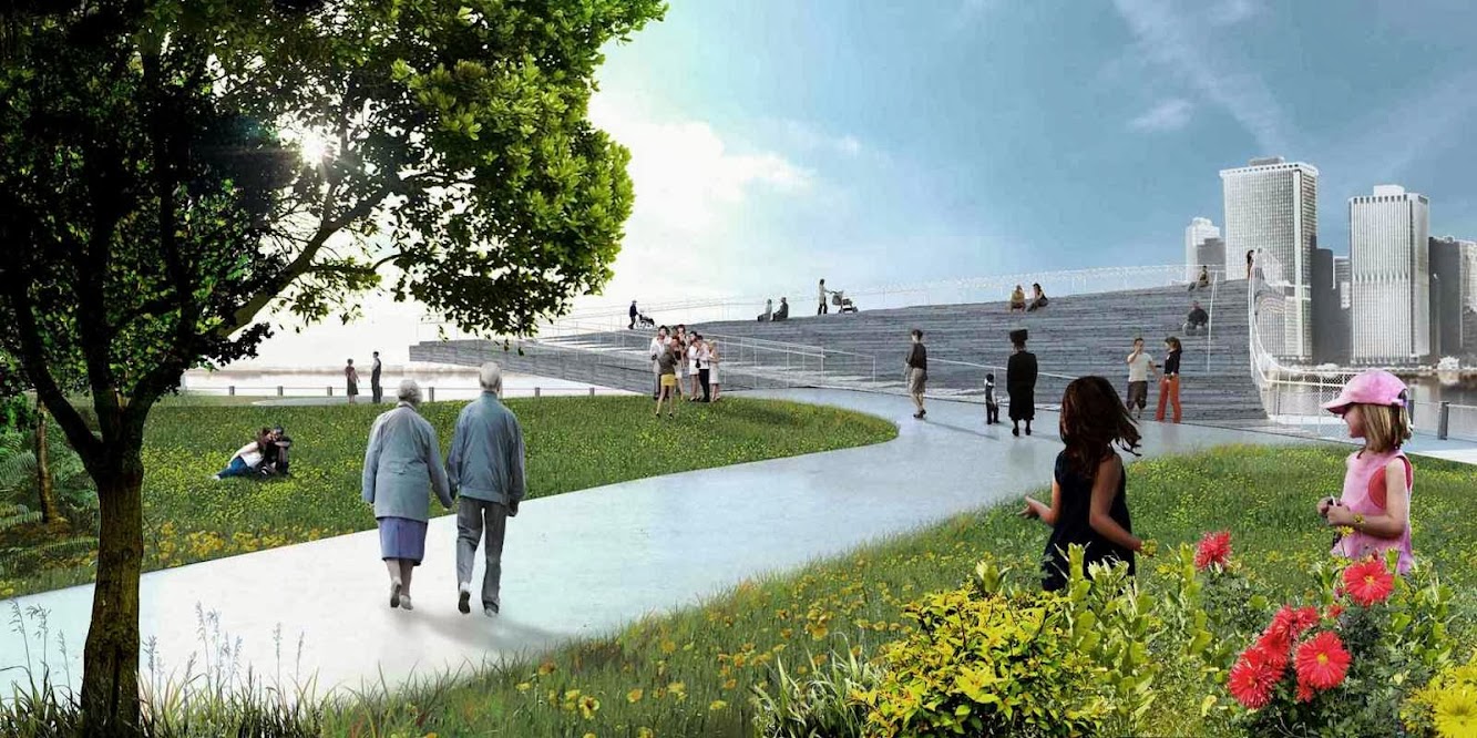Brooklyn Bridge Park Pier 6 Viewing Platform by