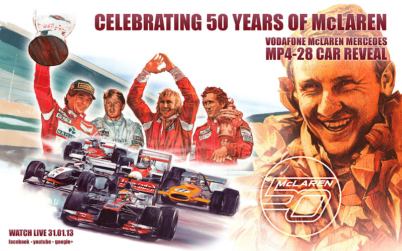 открытка McLaren 50