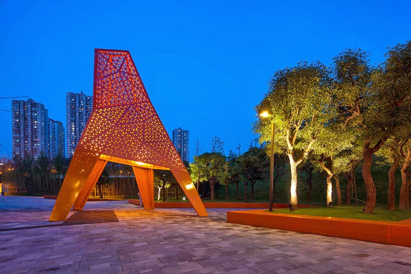 Fengming Mountain Park by Martha Schwartz Partners
