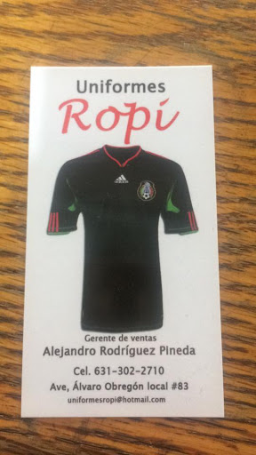 Uniformes Ropi, Av Álvaro Obregón 83, Fundó Legal, Centro, 84030 Nogales, Son., México, Tienda de uniformes | SON