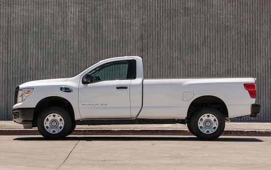 2017 Nissan Titan single-cab model with 390 hp