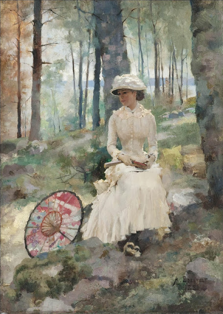 Albert Edelfelt - Under the birches