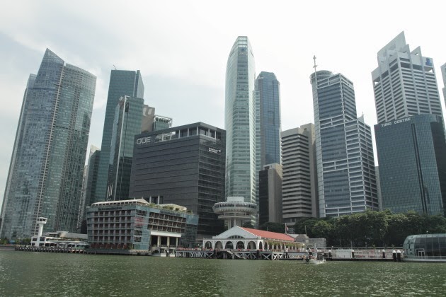 Singapore skyline as seen during the boat cruise