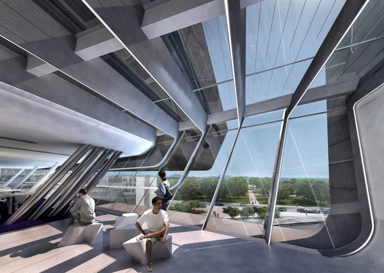 Library and Learning Center by Zaha Hadid Architects