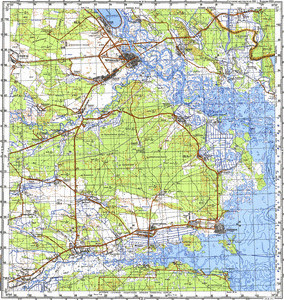 Уменьшенное изображение Карта 100k--m36-025--(1991)