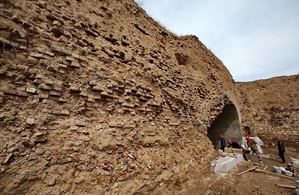 Military castle of Ming Dynasty under restoration in Hebei Province Military castle of Ming Dynasty under restoration in Hebei Province