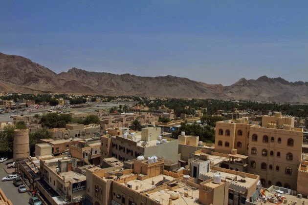 Bird's eye view of Nizwa town, Oman