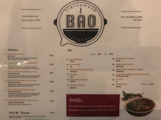 Restaurant «Bao Vietnamese Kitchen», reviews and photos, 8342 Perkins Rd, Baton Rouge, LA 70810, USA