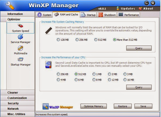 XP Manager, Tối Ưu Hóa Windows XP, Tăng Tóc Toàn Diện Windows XP, Tăng Tóc Windows XP, Tăng Tóc Laptop, Tăng Tóc Máy Tính 