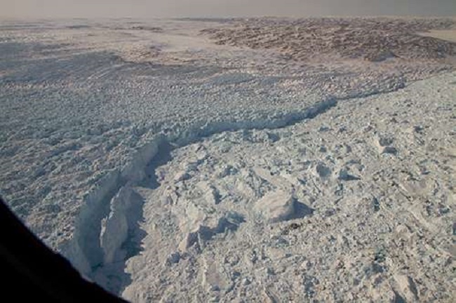 Huge ancient river basin explains location of the world's fastest flowing glacier Huge ancient river basin explains location of the world's fastest flowing glacier