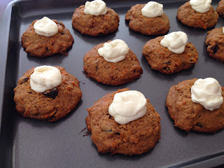 Carrot Cake Thumbprint Cookies