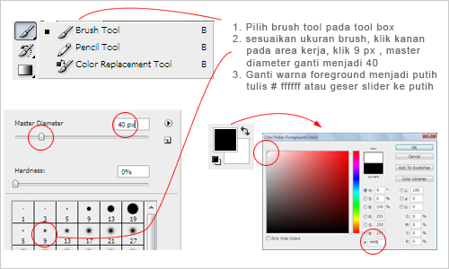 memutihkan wajah pada foto