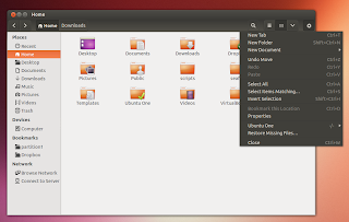 Ubuntu 13.10 Nautilus dark toolbar
