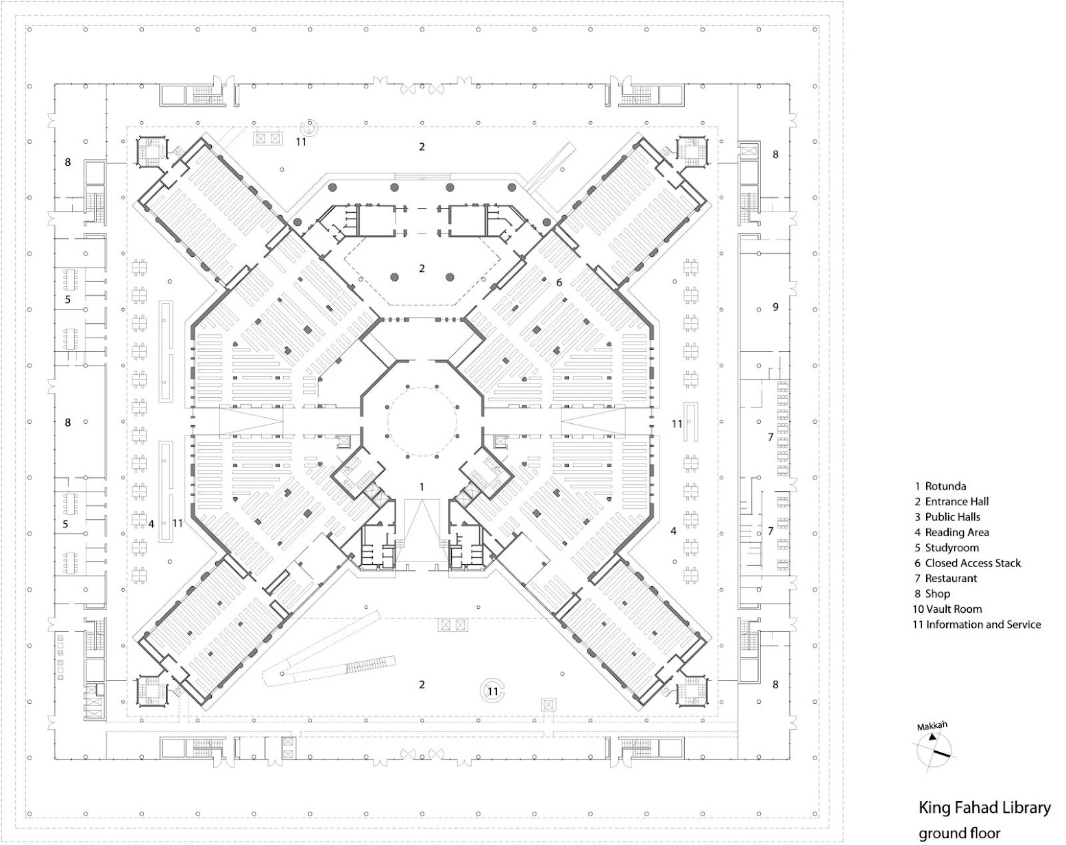 King Fahad National Library by Gerber Architekten