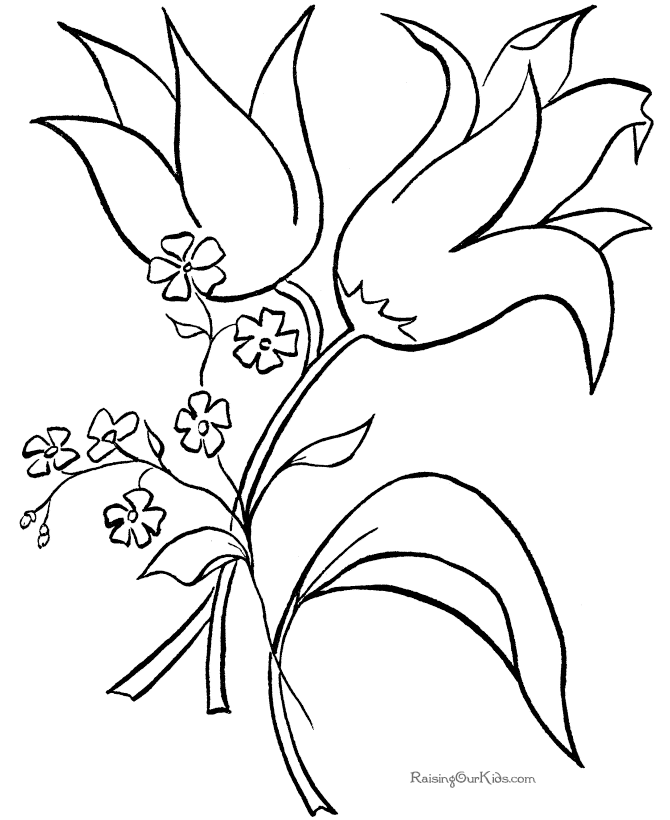 Flower Coloring Pages