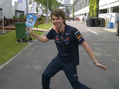 инженер Red Bull Racing Гэвин Уорд на Гран-при Сингапура 2011