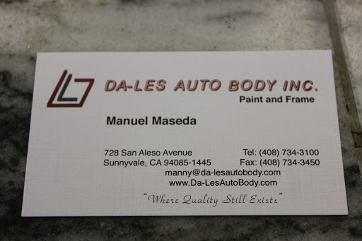 Auto Body Shop «Da-Les Auto Body Shop», reviews and photos, 728 San Aleso Ave, Sunnyvale, CA 94085, USA