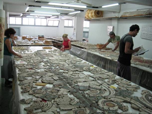 Thera fresco conservation lab closed Thera fresco conservation lab closed