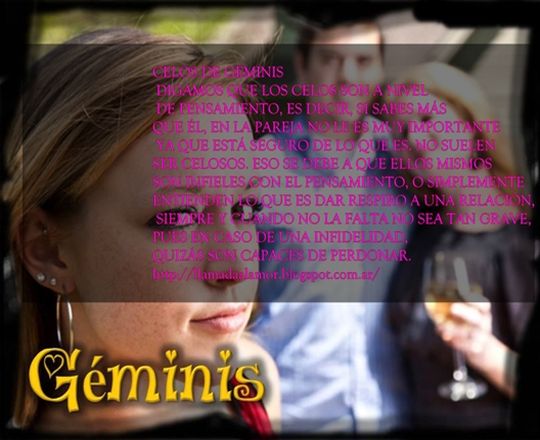Como son los celos del signo Geminis
