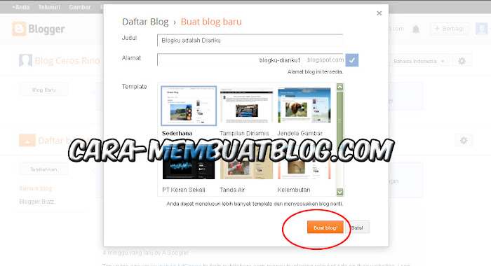 Cara Membuat Blog Cara Buat Blog