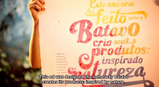 Inspired By Nature — Ink Made of Real Fruit for Batavo Dairy TV Spot