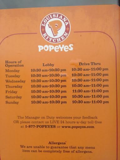 Chicken Restaurant «Popeyes Louisiana Kitchen», reviews and photos, 35657 Green St, New Baltimore, MI 48047, USA