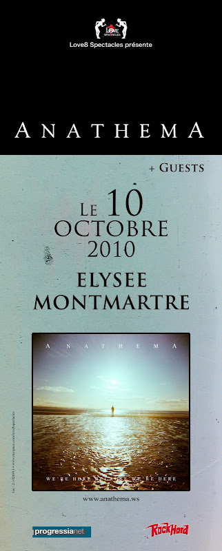 Anathema / Anneke Van Giersbergen / Petter Carlsen @ Elysée Montmartre, Paris 10/10/2010